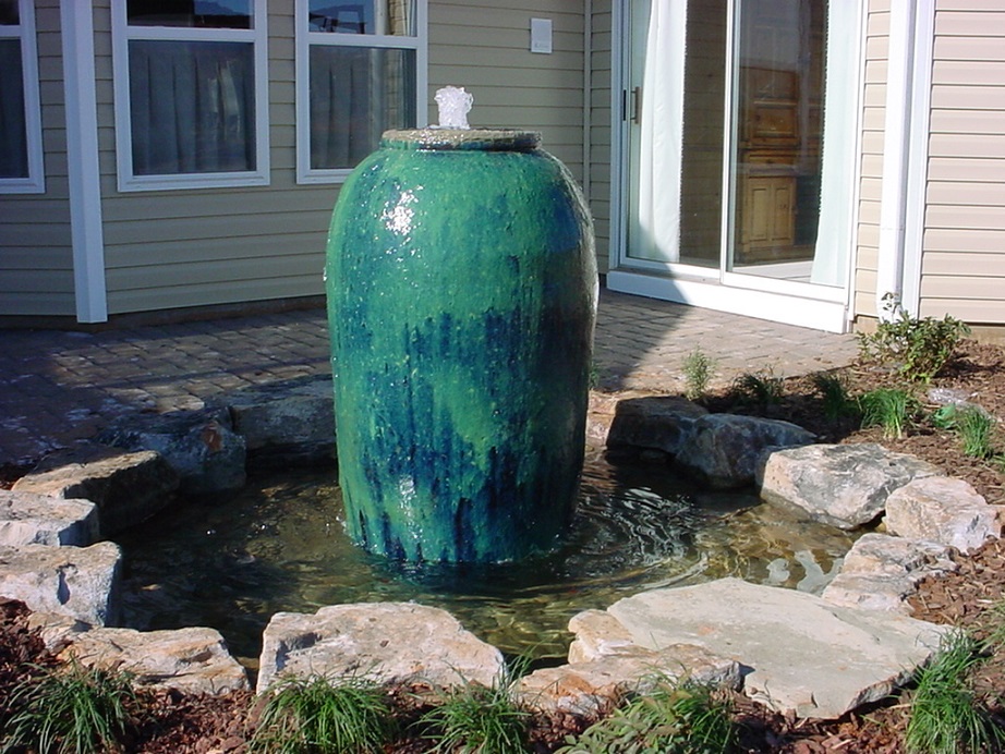 Small pond with Urn